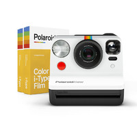 Polaroid 宝丽来 Now拍立得 一次成像 复古经典自动对焦式胶片相机 黑白色套装二