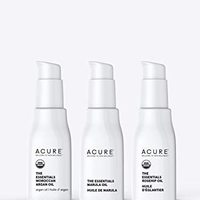 ACURE The Essentials 精油入门套装,包括摩洛哥坚果油、马鲁拉油和玫瑰果油,3 支装