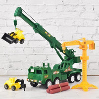 Brangdy 惯性吊车工程车消防车儿童玩具汽车模型
