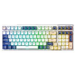 AULA 狼蛛 F98 三模机械键盘 99键 冰魄轴 RGB