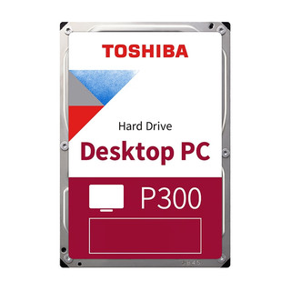 东芝（TOSHIBA） P300系列3.5英寸   SATA3台式机机械硬盘家用硬盘 监控NAS硬盘 台式机硬盘*精品盒装 3.5英寸硬盘用螺丝数据线（非盘）