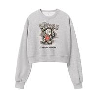 JEANSWEST 真维斯 女士圆领卫衣 JR-23-271015 灰 XL