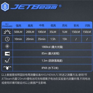 JETBeam杰特明Mini-one se不锈钢EDC便携TYPE-C充电迷你强光手电