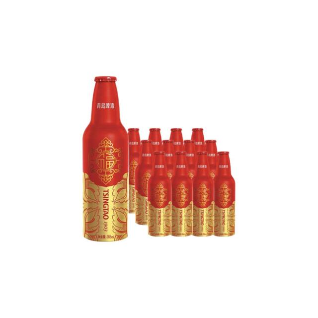 青岛啤酒 鸿运当头马年限定生肖款 355ml*12瓶 整箱装  年货送礼
