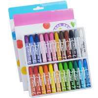 M24色油画棒36色48色宝宝蜡笔儿童安全幼儿画笔彩笔腊笔套装色粉笔幼儿园油画笔彩绘棒