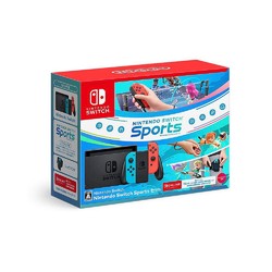 Nintendo 任天堂 日版 Switch 续航增强版+Switch Sports运动数字版游戏套装