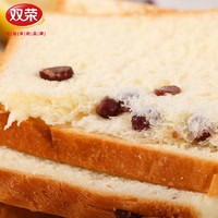 双荣 红豆吐司切片面包整箱400g早餐代餐休闲食品充饥零食品小吃