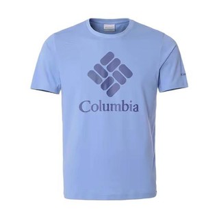 Columbia 哥伦比亚 男子运动T恤 AE9942-430 天蓝色 S