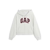 Gap 盖璞 碳素软磨系列 女士连帽卫衣 714130 灰白色 XL