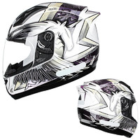 SOL 68S 3代 摩托车头盔 白紫独角兽 L（适合57-58头围）