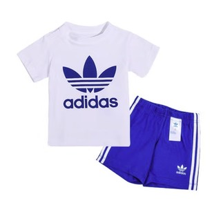 adidas 阿迪达斯 儿童三叶草短袖短裤2件套