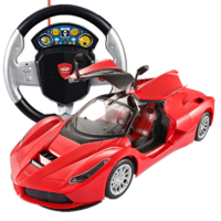 星域传奇 超大可充电一键开门方向盘重力感应遥控汽车漂移耐摔男孩儿童玩具赛车模型