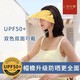 上海故事 防晒帽子夏季女遮脸遮阳帽防紫外线可折叠空顶大帽檐防翻
