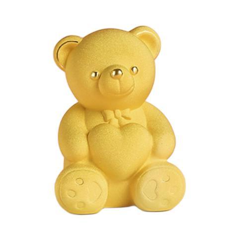 CHOW TAI SENG 周大生 V0PC0003 告白小熊摆件 礼盒装