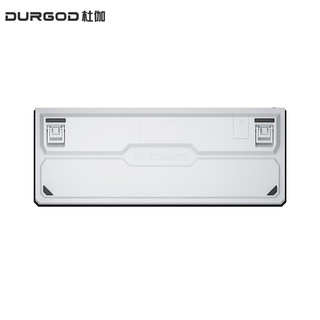 DURGOD 杜伽K620W/k610W三模机械键盘无线蓝牙热插拔平板MAC双系统游戏办公键盘 白光-回声（雾蓝87键） 定制茶轴