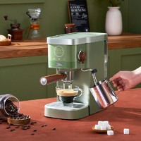 抖音超值购：KONKA 康佳 胶囊/粉末咖啡机 意式半自动家用小型咖啡机自动萃取