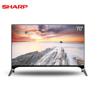 SHARP 夏普 8K超高清 AI煌彩HDR 广色域 AI远场语音智能网络液晶平板电视机 70英寸 70A9BW