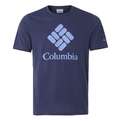 Columbia 哥伦比亚 男子运动T恤 AE9942-478 蓝色 M