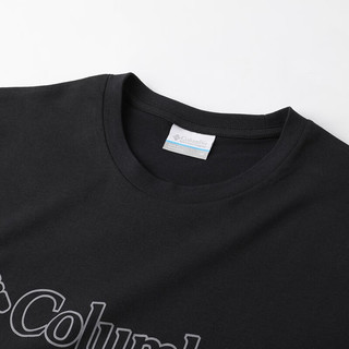 Columbia 哥伦比亚 男子运动T恤 AE9942-010 黑色 L