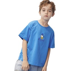 Disney 迪士尼 男童短袖T恤 克莱因蓝