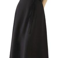 DUIBAI 对白 女士中长款半身裙 CDS024 气质黑 S