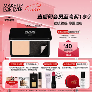 MAKE UP FOR EVER 丝绒无瑕持妆粉饼 #R210瓷白色 11g