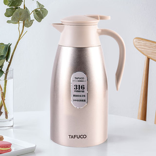 TAFUCO 泰福高 T1167 保温壶 2L 蜜桃色