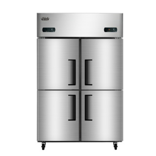 AUCMA 澳柯玛 商用四门厨房冰箱　立式全冷冻冰柜 不锈钢 饭店酒店冷柜 VF-860D4