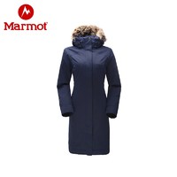 限尺码：Marmot 土拨鼠 女士中长款户外羽绒服 L76560