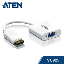 ATEN 宏正VC925 DisplayPort转VGA转接器DP转接头工业