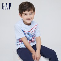 Gap 盖璞 男幼童纯棉短袖T恤 夏季款上衣90-110cm