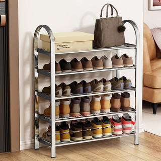 ANERYA 安尔雅 不锈钢鞋架多层简易鞋架子创意收纳组合鞋柜经济型宿舍寝室
