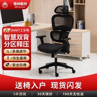 恒林 smart人体工学椅电脑椅电竞椅可躺透气腰背分区办公椅