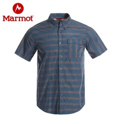 Marmot 土拨鼠 男子户外短袖衬衫 41910