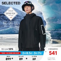 SELECTED 思莱德 秋冬新款GORE-TEX潮黑色保暖防风棉服男|421422022