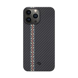 PITAKA 凯夫拉浮织碳纤维保护套 磁吸款-粗纹浮织-狂想 iPhone 13 Pro Max