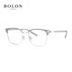  BOLON 暴龙 光学镜框眉架BJ6105B16-银色/透灰+1.60镜片　