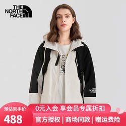 THE NORTH FACE 北面 防风衣女2022秋冬新款户外防泼水休闲夹克5K16 N3N/白色 XXL/175