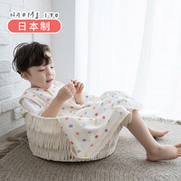 Hoppetta 日本NAOMI ITO波点三层纱布睡袋婴儿夏季薄款宝宝睡袋分腿防踢被