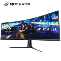 ROG 玩家国度 XG49VQ电脑显示器屏幕49英寸144hz曲面带鱼屏电竞显示屏华硕