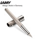 LAMY 凌美 钢笔 天阶系列墨水笔签字笔 商务书写办公用笔 精钢拉丝银色51-0.5mm 私人定制刻字