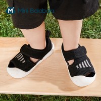 巴拉巴拉 mini balabala宝宝学步鞋2021夏季新款男童女童网面魔术贴学步鞋