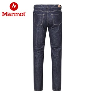 Marmot/土拨鼠春季新款户外女士牛仔裤排汗透气休闲长裤V47610