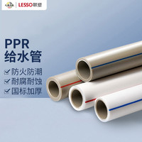 移动端：LESSO 联塑 ppr水管 冷热水管材ppr管件 dn20 2M/根 抗高压/耐腐蚀白色