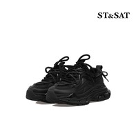 ST&SAT; 星期六 老爹鞋运动休闲厚底运动鞋时尚黑色复古SS31112842