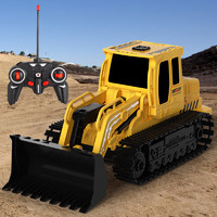 YiMi 益米 儿童推土车玩具 大号遥控工程车推土机模型