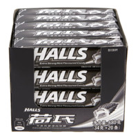 88VIP：HALLS 荷氏 薄荷糖果午夜風暴34g*20條