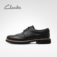 Clarks 其乐 新品布洛克雕花英伦休闲皮鞋德比鞋男