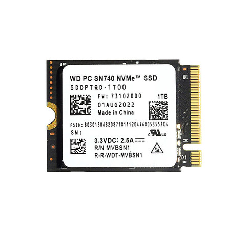 西部数据固态硬盘_Western Digital 西部数据SN740 M.2 2230 SSD固态 