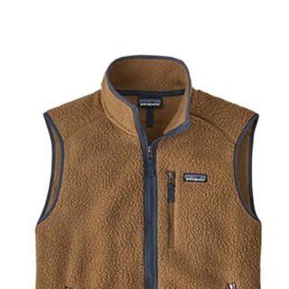 Patagonia 巴塔哥尼亚 Retro 男子抓绒马甲 22821 棕色 S